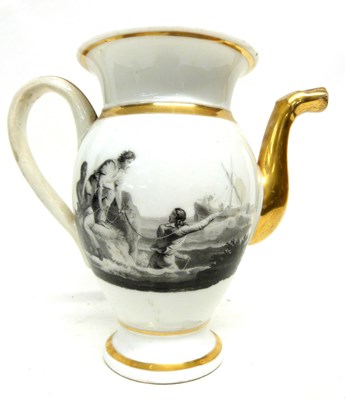 Lot 108 - Continental porcelain coffee pot, probably...
