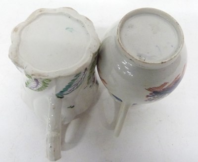 Lot 110 - Liverpool Porcelain sparrowbeak jug (restored...