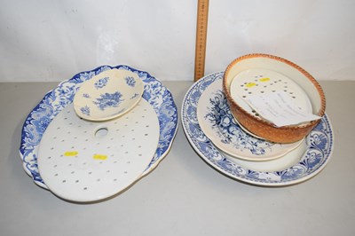 Lot 16 - Two 19th Century blue and white serving...