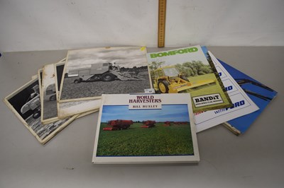 Lot 57 - Group of farming pictures of combine harvesters