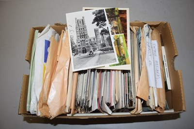 Lot 58 - Box containing a quantity of postcards,...