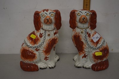 Lot 73 - A pair of late 19th Century Staffordshire...