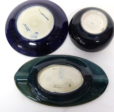 Lot 121 - Small Moorcroft pin dish together with a...