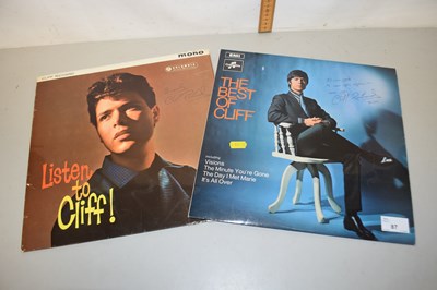 Lot 87 - Two LP's by Cliff Richard, both signed