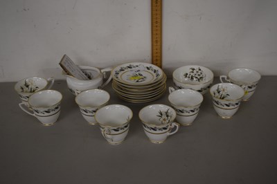 Lot 146 - A part tea set by Royal Worcester in the...