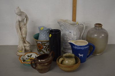 Lot 180 - Group of ceramics including a Gouda small dish...