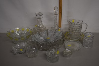 Lot 183 - Quantity of cut glass wares including two...