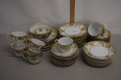 Lot 185 - A Noritaki part tea set including cups,...