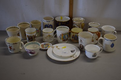 Lot 197 - Group of commemorative ceramics including ...