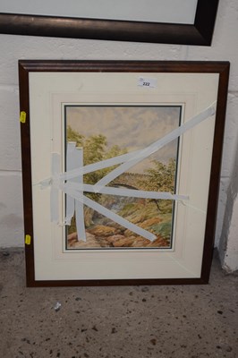 Lot 222 - Watercolour in a broken grass frame