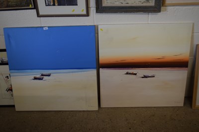 Lot 235 - Two abstract oils