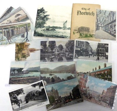 Lot 142 - Quantity of Norfolk postcards, Norwich, Cromer,...