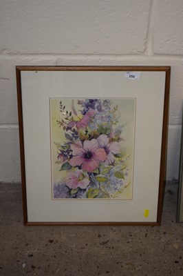 Lot 250 - Watercolour of flowers, signed Nichol 1989