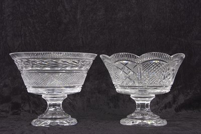 Lot 26 - Two large Waterford Crystal glass bowls made...