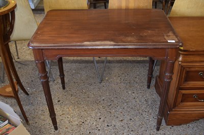 Lot 274 - Late 19th Century mahogany side table raised...