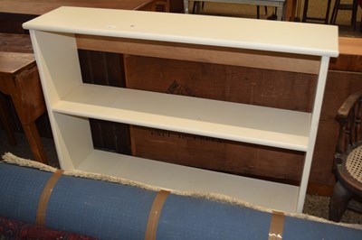 Lot 292 - White painted low book case