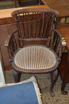 Lot 293 - Cane seated chair