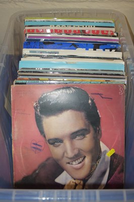 Lot 506 - Box of assorted LP records etc