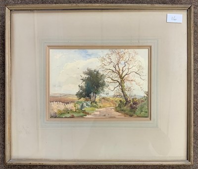 Lot 16 - Wycliffe Egginton (1875-1951), 'A Devon Lane',...