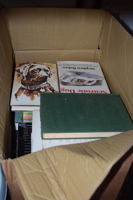 Lot 547 - Box of assorted books to include dog interest etc