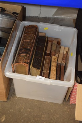 Lot 554 - Box of antiquarian books to include An...