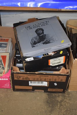 Lot 556 - Box of assorted cassettes and vintage radio...