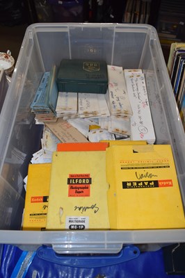 Lot 576 - Larged boxed quantity of developed photographs...