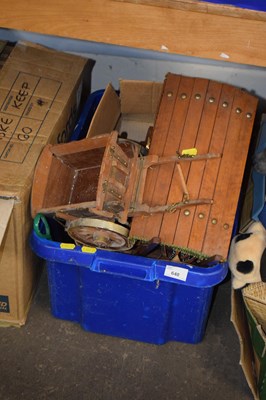 Lot 640 - Box of assorted items to include mugs, candles,...