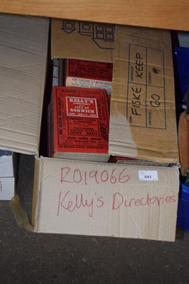 Lot 641 - Box of Kelly's Directories