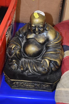 Lot 657 - Modern carved statue of a Buddha