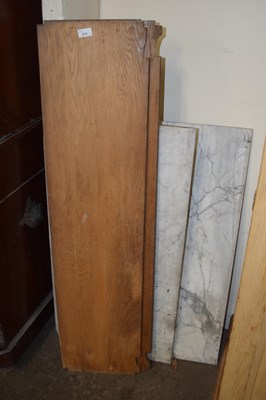 Lot 670 - Three pieces of marble top for kitchen and...