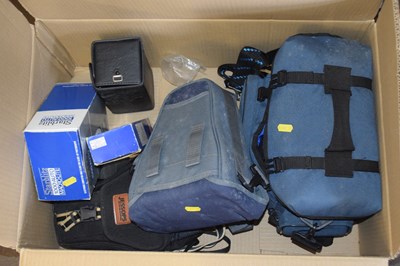 Lot 687 - Boxed quantity of DSLR cameras and assorted...