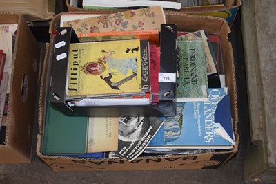 Lot 723 - Two boxes of books containing various titles