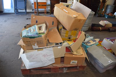 Lot 734 - Large pallet of boxed books of varying...