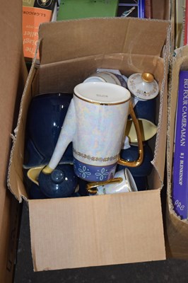 Lot 744 - Mixed box of assorted china ware