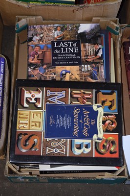 Lot 775 - Box of books with artisan craftsmanship interest