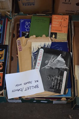 Lot 776 - Box of books, ballet, dance interest etc to...