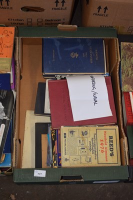 Lot 777 - Box of books relating to sea and naval interest