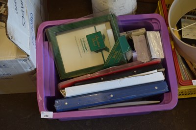 Lot 783 - Box of assorted writing paper and note pads etc