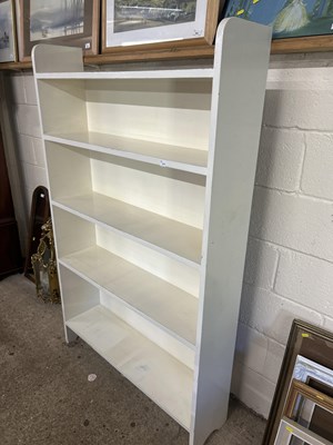 Lot 311 - Set of white painted bookshelves