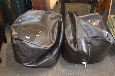 Lot 802 - Leather bean bag