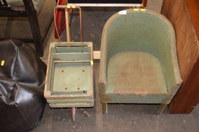 Lot 803 - A small child's Lloyd Loom style armchair...