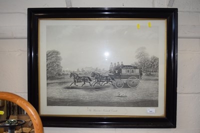 Lot 820 - A framed lithograph print Unicorn, Norwich...