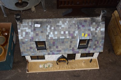 Lot 821 - A scratch built dolls house