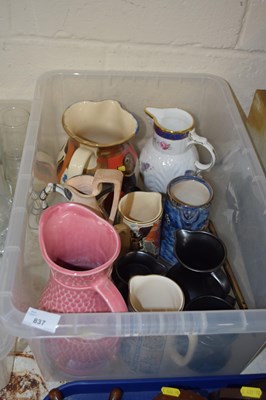 Lot 837 - Assorted quantity of ceramic jugs