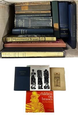 Lot 1032 - ONE BOX: Monumental Brass Ex libris