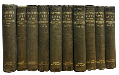 Lot 1079 - JOHN LORD CAMPBELL: LIVES OF THE LORD...