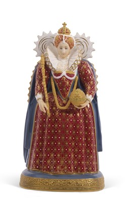 Lot 36 - A Royal Worcester figure of Queen Elizabeth I,...