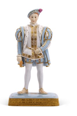 Lot 38 - A Royal Worcester figure of  Edward VII after...