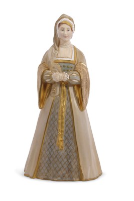 Lot 39 - A Royal Worcester model of Anne Boleyn, model...